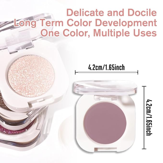 Mauve Taupe Single Matte Eyeshadow Makeup, Neutral Powde Eye Shadow for Women, Brownish Purple Matte Singles Eyeshadow Palette Pigmented Waterproof, sombras para ojos,Girls Eyeshadows Gift 25#