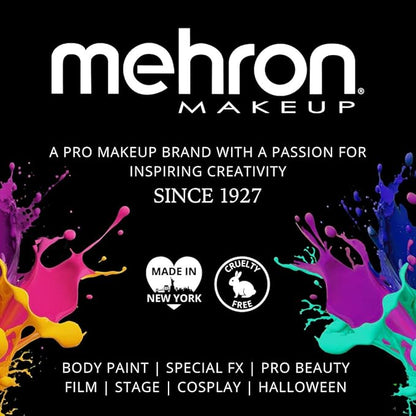 Mehron Paradise FX Metallics – Metallic Fuchsia 1.4 oz | Professional Water Activated Shimmering Metallic Paint for Raves, Costumes, Special Effects, Halloween, Stage, Screen, Theater & Cosplay FX