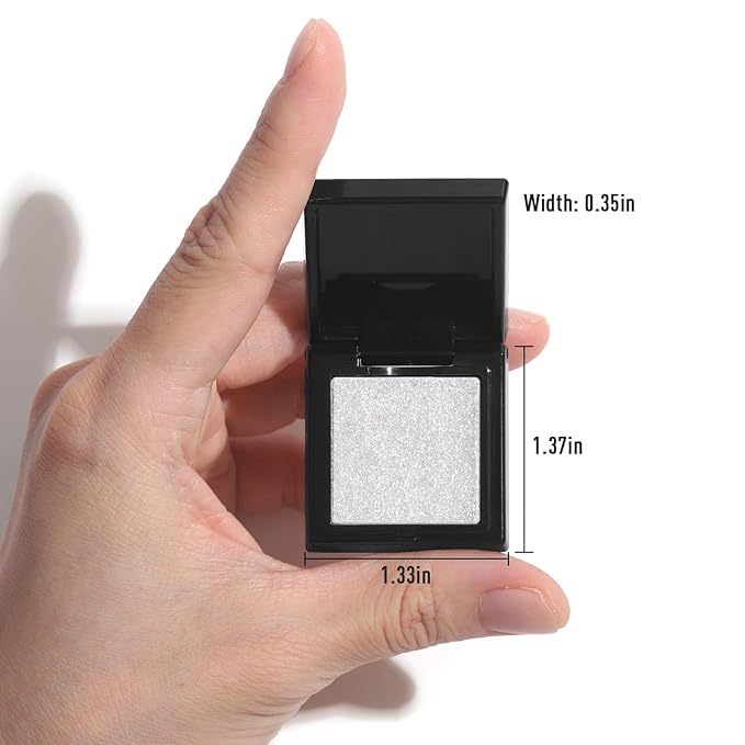 UCANBE Moonlight Single Eyeshadow Palette, Highly Pigmented Glitter Eye Shadow Powder, Professional Long-Lasting Waterproof Makeup Palette