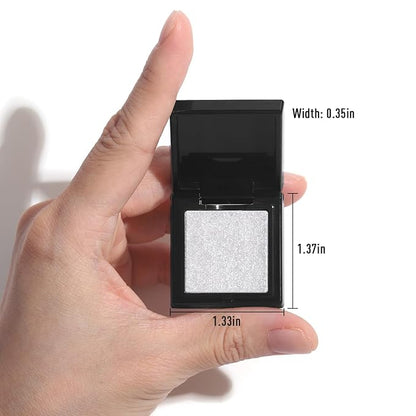 UCANBE Moonlight Single Eyeshadow Palette, Highly Pigmented Glitter Eye Shadow Powder, Professional Long-Lasting Waterproof Makeup Palette