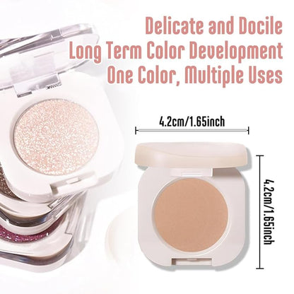 Pressed Single Matte Eyeshadow Palette Makeup, Matte Burly Wood eyeshadow For older Women, Pigmented Waterproof Sombras Para Ojos, Vegan, Talc, Paraben & Cruelty Free(04)