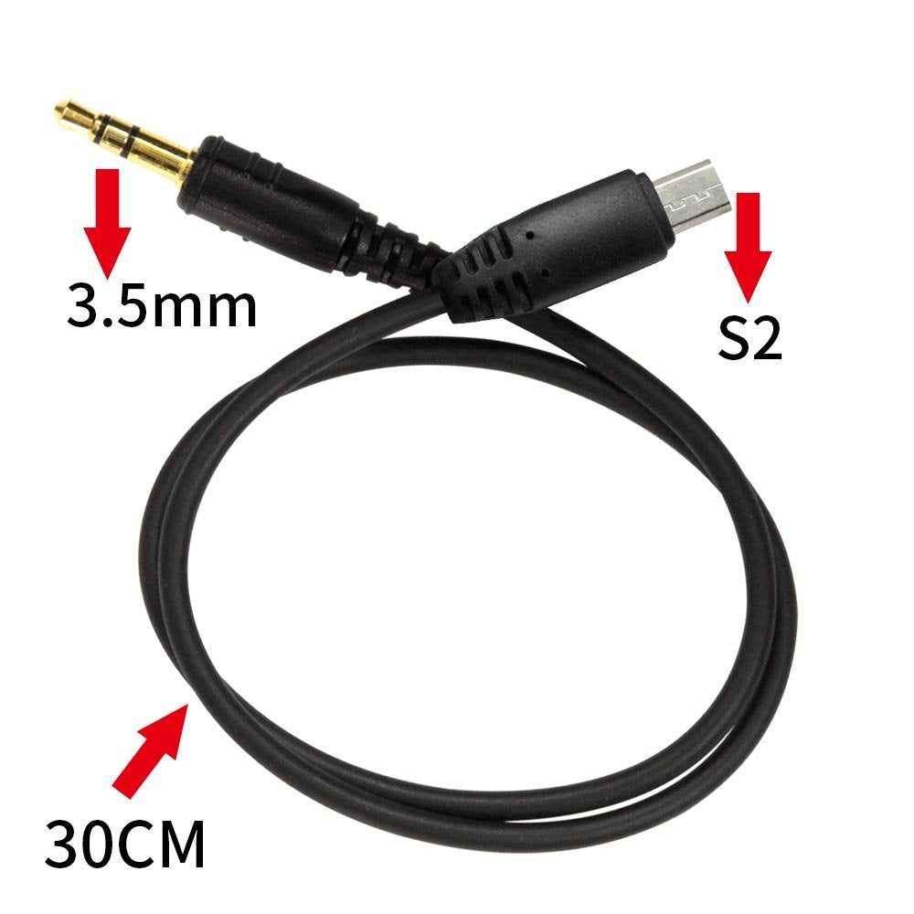 Pixel 3.5Mm-S2 Camera Shutter Connecting Cable Cord Compatible For Sony Rebel Powershot Pentax Samsung Sigma Cameras Compatible