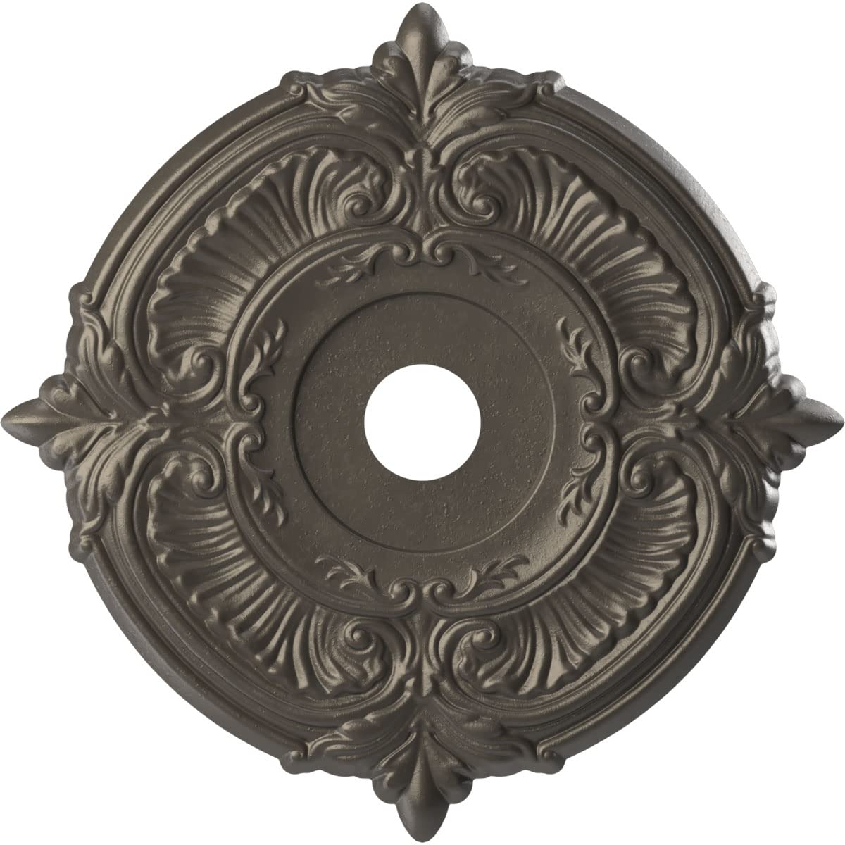 Ekena Millwork Cmp22Atdst Attica Thermoformed Pvc Ceiling Medallion (Fits Canopies Up To 7 3/4), 22Od X 3 1/2Id X 1P, Universal