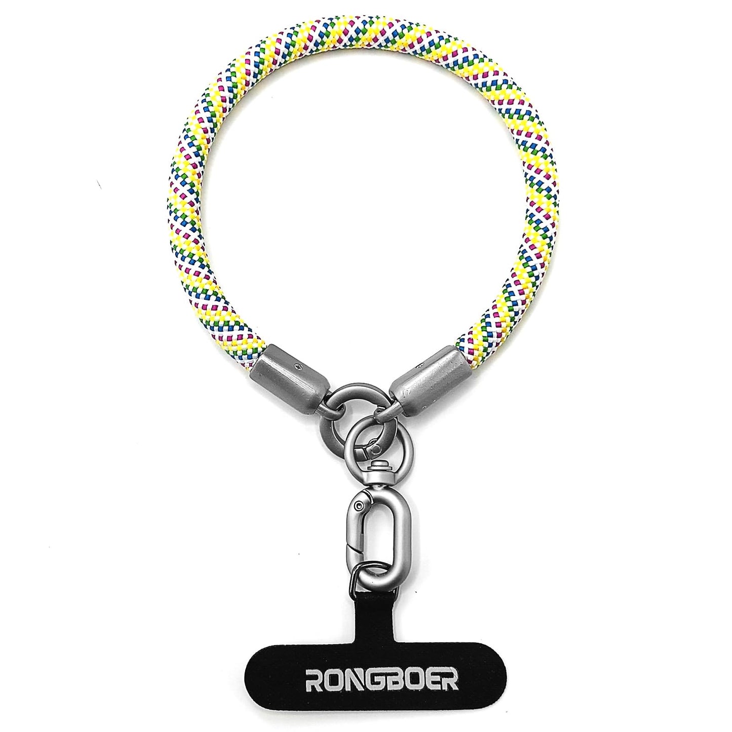 Rongboer Premium Phone Lanyard For Iphone&Android-Stylish Unisex Wrist Strap With Alloy Metal Hook&Reinforced Polyester-R14 (Rai