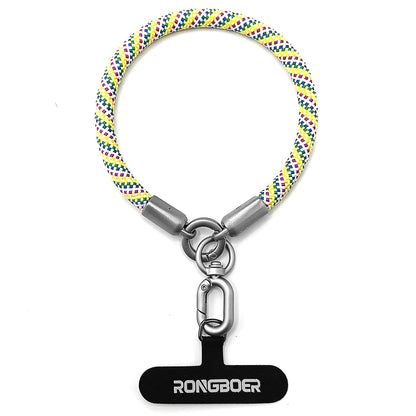 Rongboer Premium Phone Lanyard For Iphone&Android-Stylish Unisex Wrist Strap With Alloy Metal Hook&Reinforced Polyester-R14 (Rai