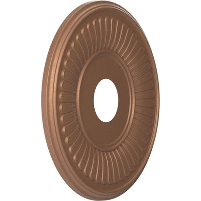 Ekena Millwork 16Od X 3 1/2Id X 1P Berkshire Thermoformed Pvc Ceiling Medallion (Fits Canopies Up To 7), Aged Copper