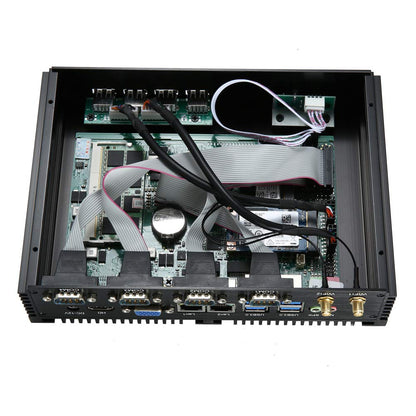 Kingdel Powerful Mini Desktop Computer, Fanless Industrial Pc, Core I5 Dual Core Cpu, 8Gb Ram, 512Gb Ssd, 2Xnics, 4Xcom Rs232, H
