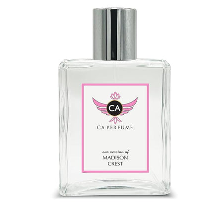 CA Perfume Impression of Madison Crest For Women Fragrance Dupes Eau de Parfum Spray Bottle 3.4 Fl Oz/100ml-X1