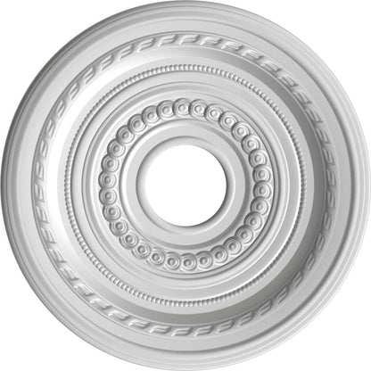 Ekena Millwork 16Od X 3 1/2Id X 1P Cole Thermoformed Pvc Ceiling Medallion (Fits Canopies Up To 4 1/2), Aged Copper