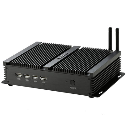 Kingdel Powerful Mini Desktop Computer, Fanless Industrial Pc, Core I5 Dual Core Cpu, 8Gb Ram, 512Gb Ssd, 2Xnics, 4Xcom Rs232, H