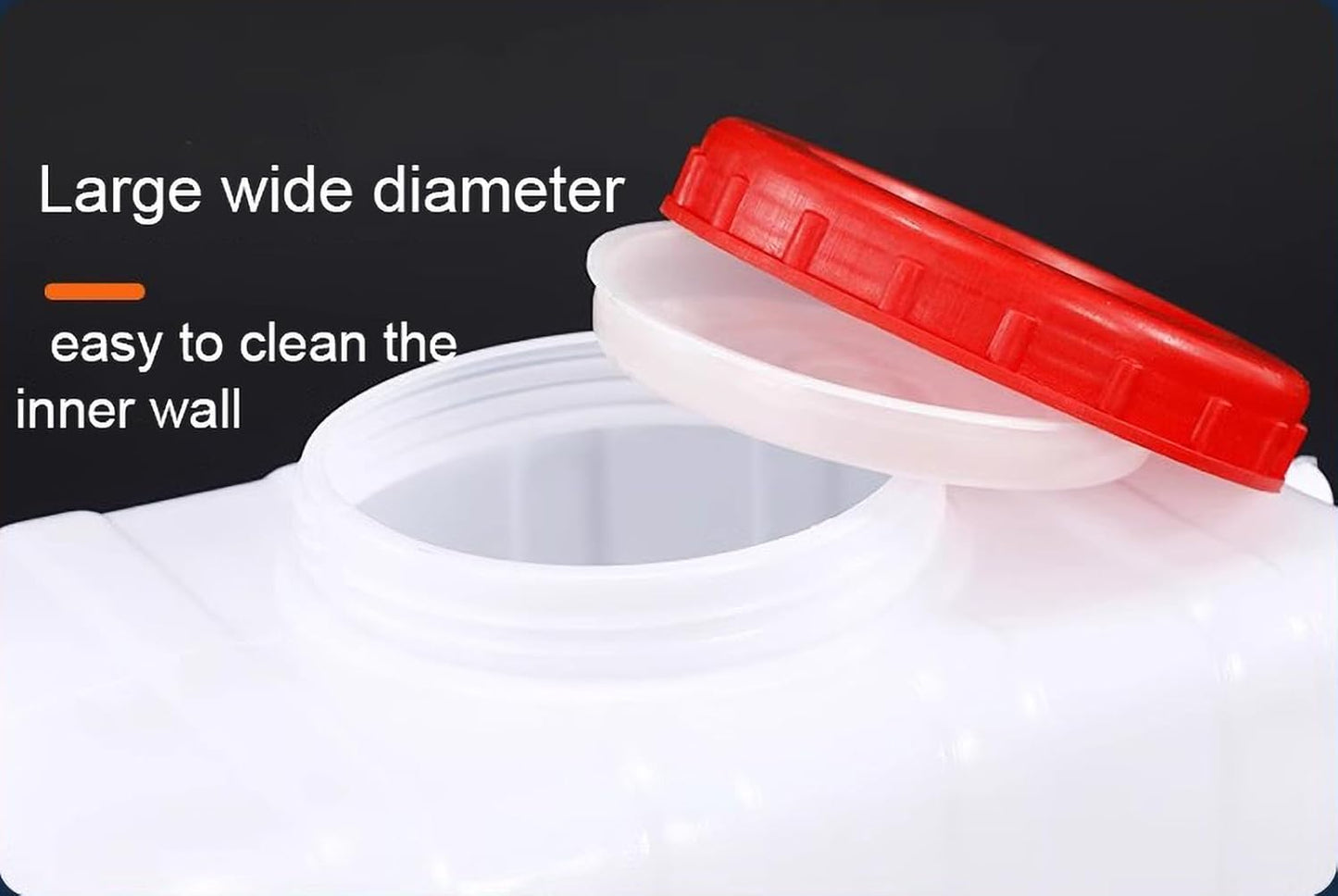 Water Tank Thick Water Containers Plastic Water Tank Water Storage Containers Outdoor Portable Hand Bucket Camping Hiking(Size:75L)