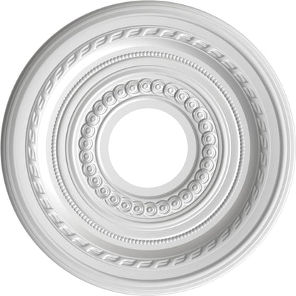 Ekena Millwork Cmp13Codst Cole Thermoformed Pvc Ceiling Medallion (Fits Canopies Up To 4 1/4), 13Od X 3 1/2Id X 3/4P, Universal