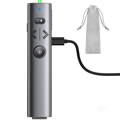 Dinostrike Wireless Presenter Remote Presentation Clicker,Rf 2.4Ghz Usb Presentation Pointer With Volume Control Slide Powerpoin