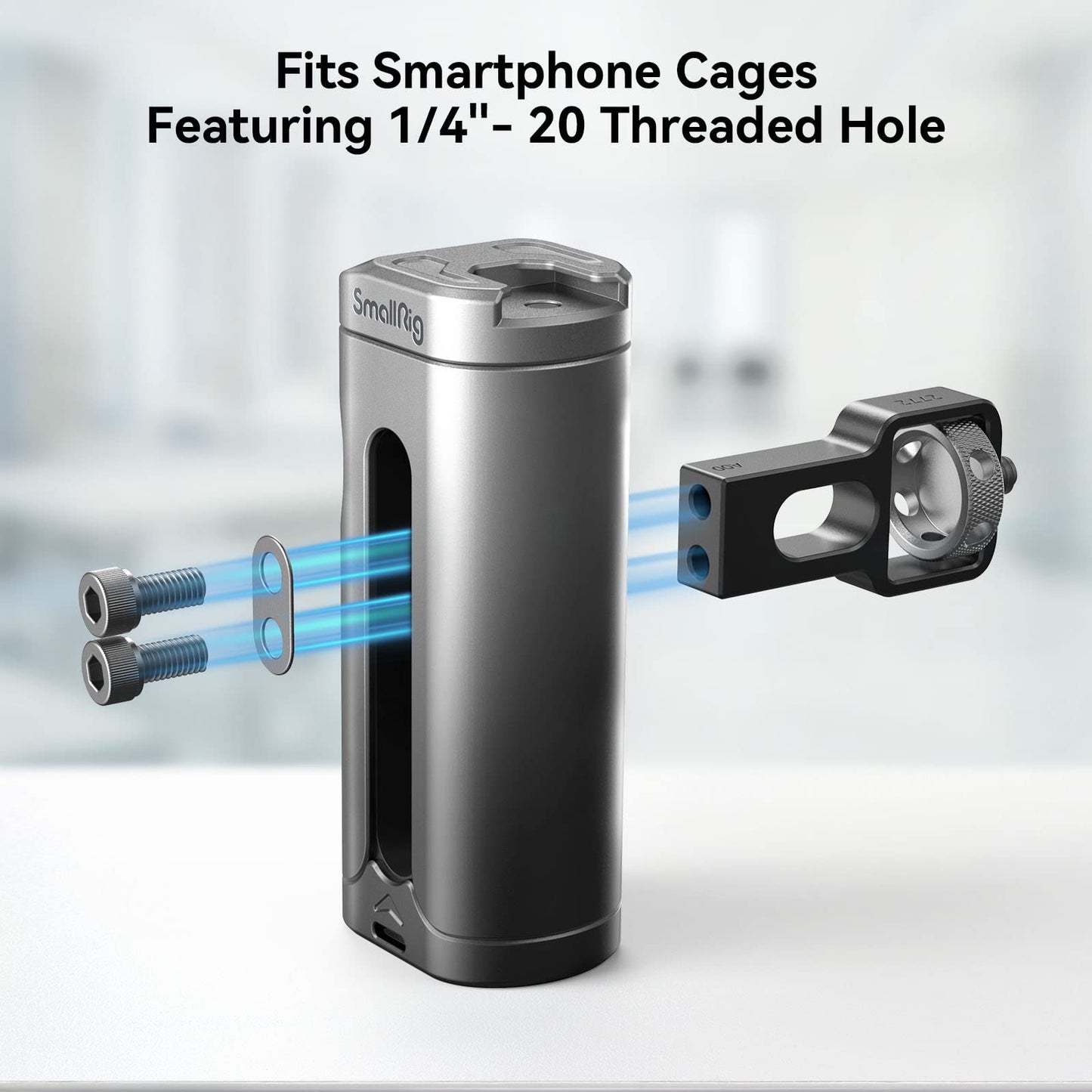 Smallrig Side Handle Grip For Smartphone Cage Video Rig, Remote Trigger Aluminum Phone Cage Handle With Wireless Remote Control