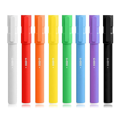 8 Pcs Glow in the Dark Face Body Paint,Blacklight Neon Face & Body Paints,Easily Cleanable Paint Set Neon Makeup Glow in the Dark Party Supplies A