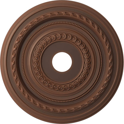 Ekena Millwork Cmp22Codru Cole Thermoformed Pvc Ceiling Medallion (Fits Canopies Up To 6), 22Od X 3 1/2Id X 1P, Universal Aged M