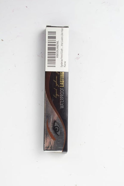 Eyebrow Pencil Dark Brown, Waterproof Microblade Eyebrow Pen 4 Fork Tip Pencils, Smudge Proof Brow Pen Long Lasting Liquid Brow Eyebrow Marker Pens that Looks Like Hair