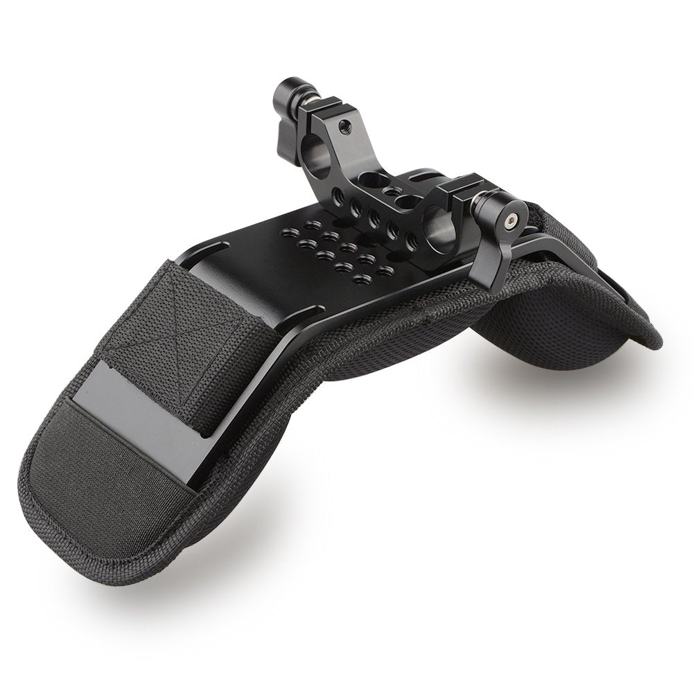 Camvate Camera Shoulder Mount Pad With 15Mm Dual Rod Clamp For 15Mm Camera Shoulder Railblock Support System - 1752