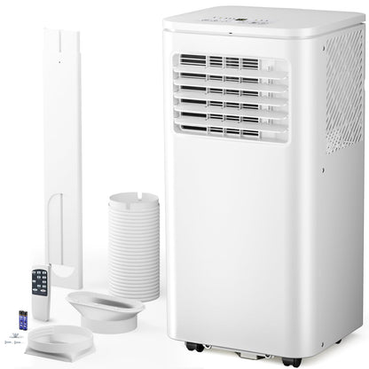 Portable Air Conditioner 8000 Btu, Remote Control, Fan Mode, Cools 350Sq. Ft, 24 Hour Timer, Quiet Operation,Window, 2 Fan Speed