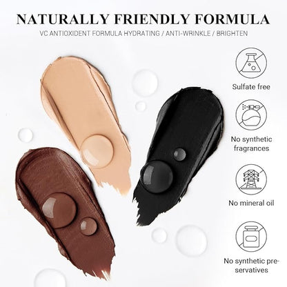 Classic 3PCS Neutral Eyeshadow Stick Makeup Set, Matte Cream Eye Shadow Eyeliner Brightener Pencil Crayon - Cocoa Island Matte