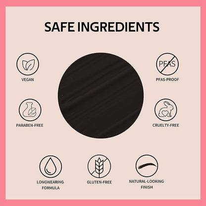 KIMUSE Instantly Semi-Permanent Eyebrow Gel, Long Lasting Eyebrow Tint, Waterproof Tinted Eye Brow Gel, Transfer-Proof, Smudge-Proof, Eyebrow Makeup Gift for Women & Girl, 0.17oz