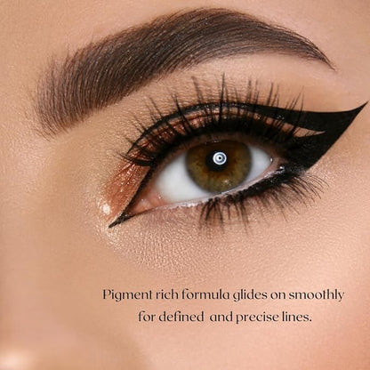 EPILYNX Waterproof Eyeliner - Double-Ended, Long-Lasting Liquid Eyeliner Pen with Precision Tip for Smooth Application - Smudge-Proof, Hypoallergenic, Vegan & Gluten-Free Eye Liner, 2mL Green