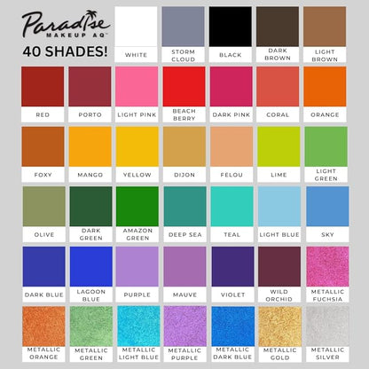Mehron Makeup Paradise Makeup AQ Pro Size | Stage & Screen Performance, Face & Body Painting, Beauty, Cosplay, and Halloween | Water Activated Face Paint, Body Paint 1.4 oz (40 g) - Light Pink