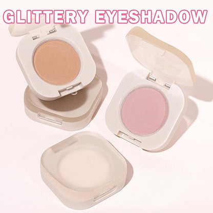 Single Eyeshadow Nude Eyeshadow Primers,Coffee Brown Eyeshadow,Ultra Fine Smooth Powder Long Lasting High Pigment Eyeshadow,Daily Korean Eyes Makeup (07 Mocha)