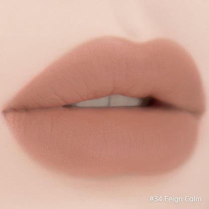 BBIA Last Velvet Lip Tint - Soft & Creamy Matte Finish Lip Stain, Blur Effect with Velvety Texture, Long-Lasting, High Pigment, Lightweight, Non-Drying, Korean Lip Makeup (34 FEIGN CALM)
