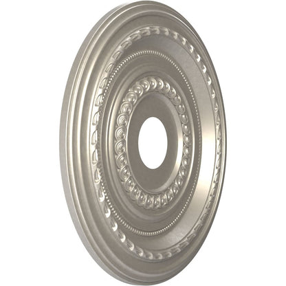 Ekena Millwork Cmp19Cobal Cole Thermoformed Pvc Ceiling Medallion (Fits Canopies Up To 5 1/8), 19Od X 3 1/2Id X 1P, Bright Coat