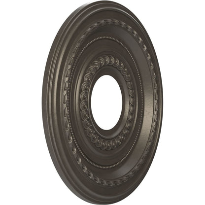 Ekena Millwork Cmp13Codst Cole Thermoformed Pvc Ceiling Medallion (Fits Canopies Up To 4 1/4), 13Od X 3 1/2Id X 3/4P, Universal