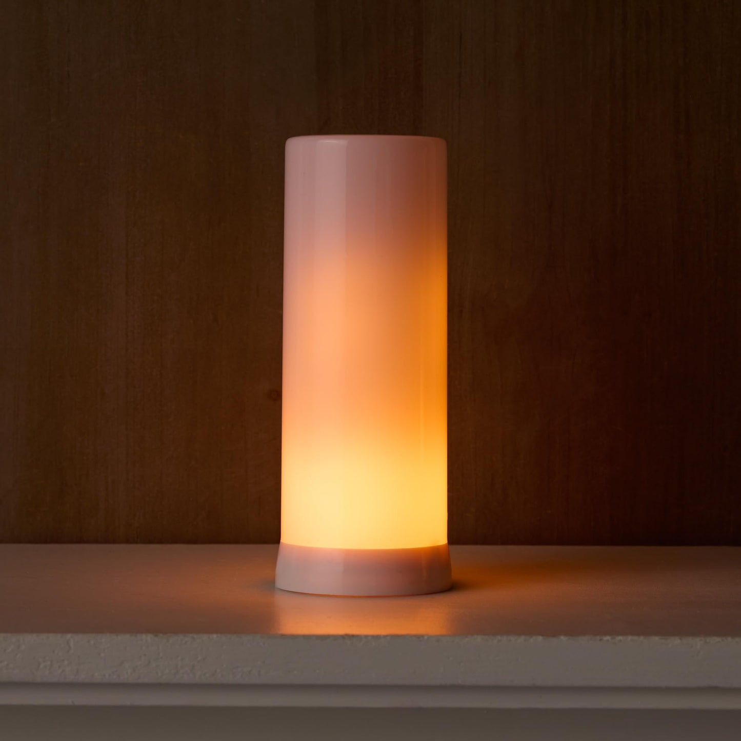 Melrose Plastic Orange Fia Flame With White Finish 85432Ds