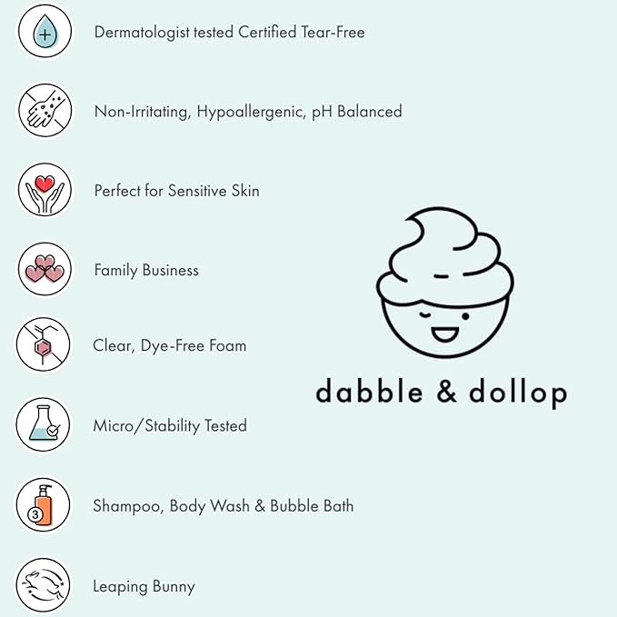 Dabble & Dollop Strawberry Lotion, Layering Lotion, Hydrating Scented Lotions for Kids, All-Natural, Dermatologist Tested, Vegan & Cruelty-Free (3.4oz, Pack of 2)