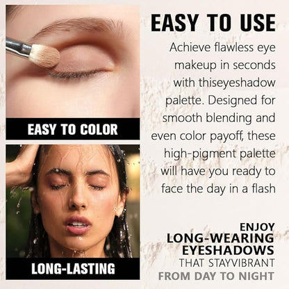 Light Brown Single Matte Eyeshadow Makeup, Neutral Powde Eye Shadow for Women, Rosy Brown Eyeshadow Palette Pigmented Waterproof, sombras para ojos, Lightweight Blendable, Girls Eyeshadows Gift