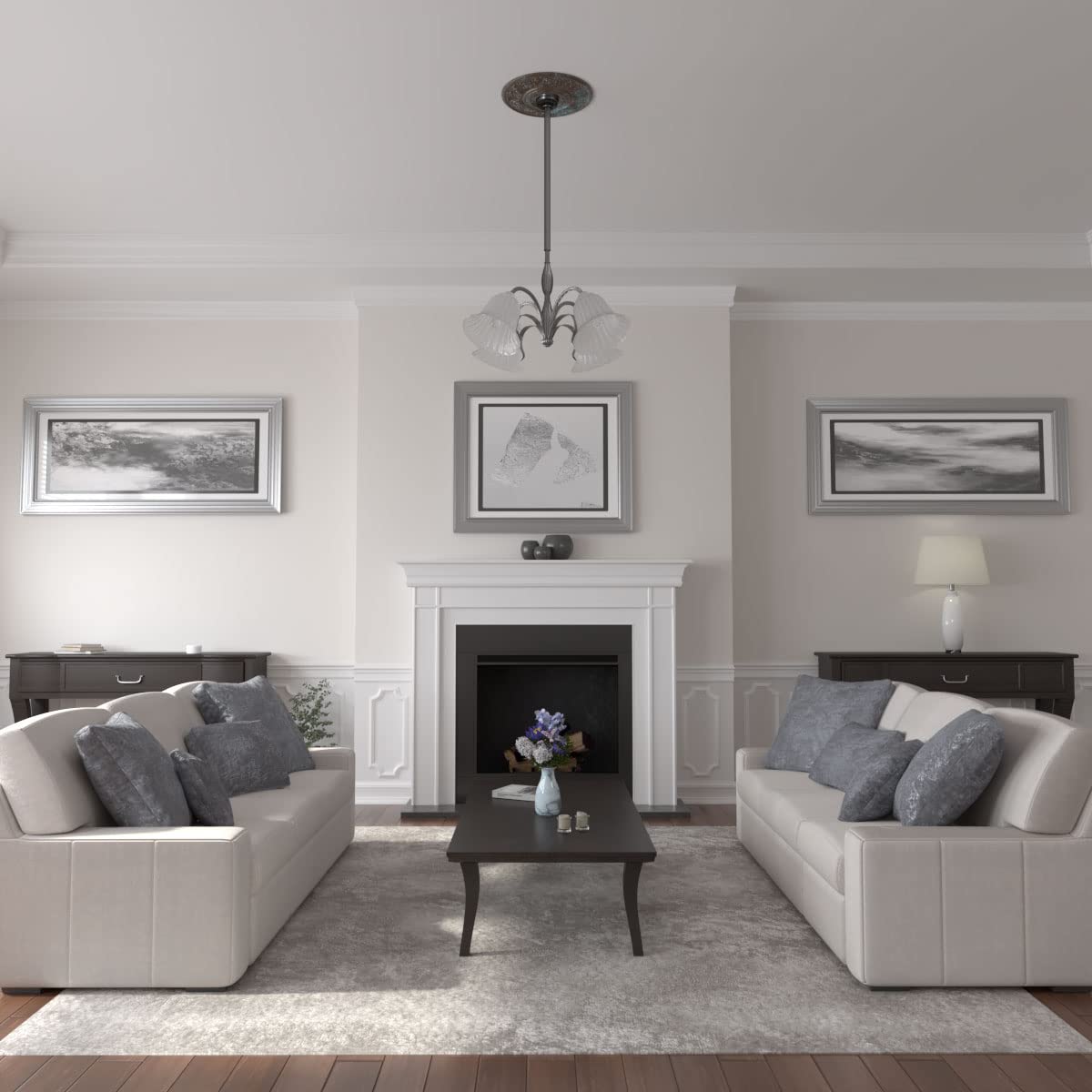 Ekena Millwork Cm20Vibbs Vienna Ceiling Medallion, Bronze Blue Patina