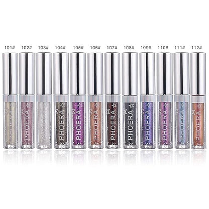 Glitter Eyeshadow，Makeup For Eyes Liquid Shimmer Sparkle Glow Light Colors Pencil Stick Shiny Long Lasting Waterproof Shining Eye Shadow Sets Metallic Pigments Metals Gloss Sparkling Pen Kit (A101)