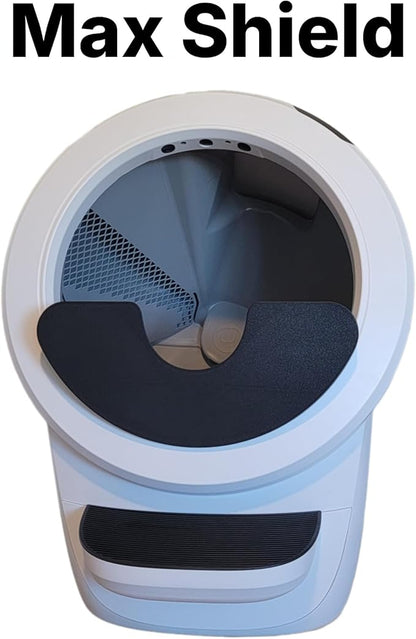Max Shield for Litter-Robot 4 : Anti-Flicking, One-Piece Design - (Black Max Shield)