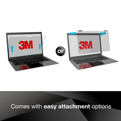 3M Privacy Filter For 12.5 Widescreen Laptop With Comply Attachment System (Pf125W9B),Black