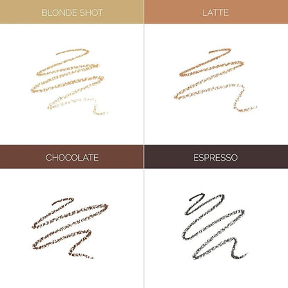OFIR Brow Trace Precision Browliner | Waterproof, Ultra-Fine Tip Black Eyebrow Pencil | Smudge-Proof, Cruelty Free, Matte Finish | Long-Wear Brow Tool with Spoolie | Espresso - Black, 0.003 OZ