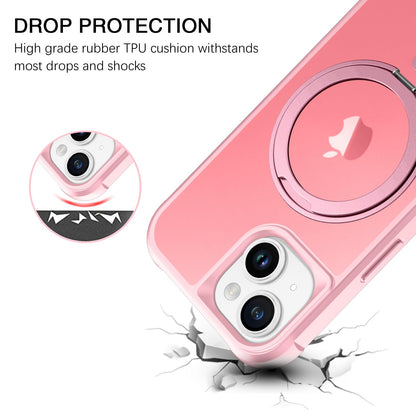 Bentoben For Iphone 13 Phone Case, Iphone 14 Magnetic Case [Compatible With Magsafe] Rotatable Ring Holder Kickstand Design Shoc