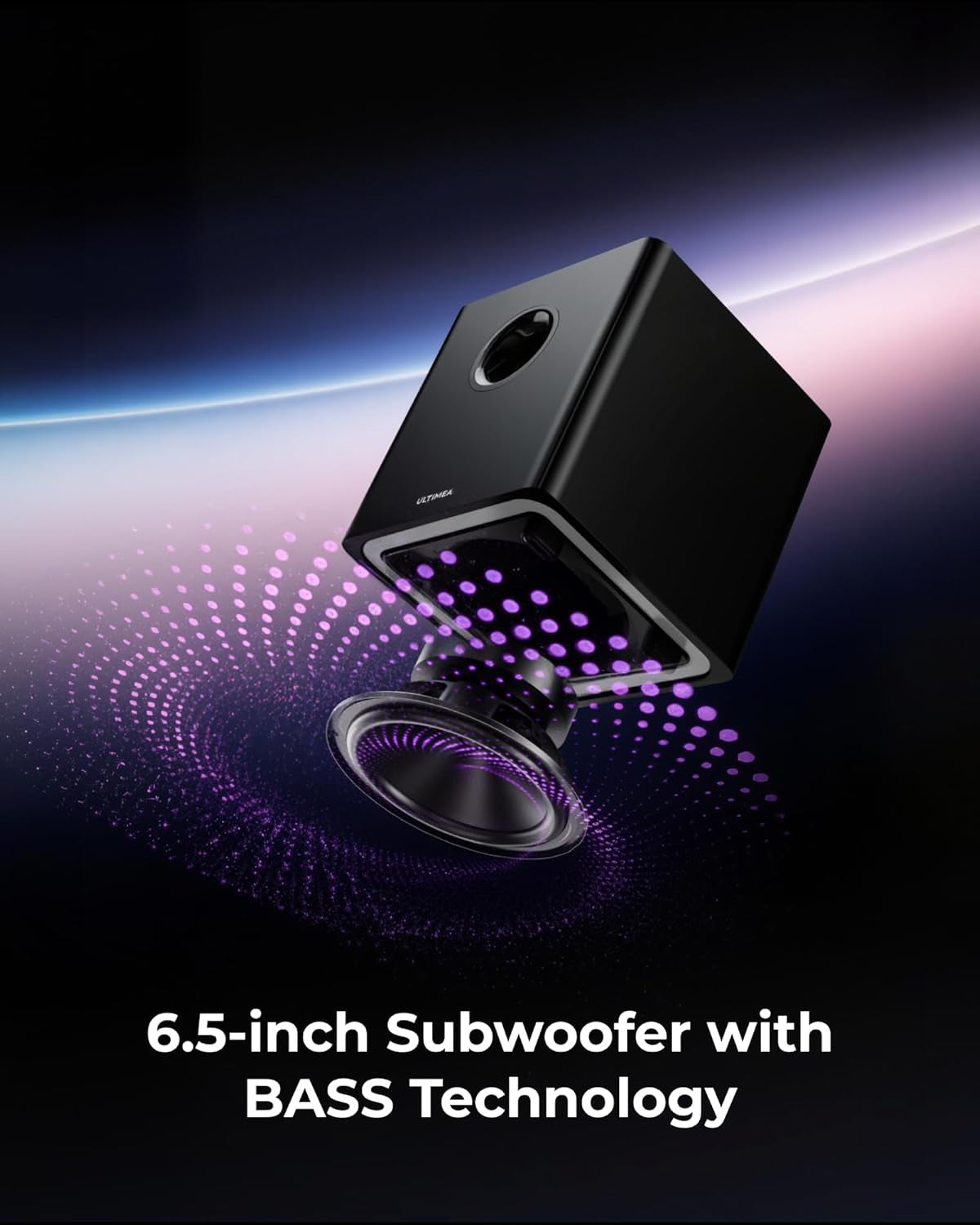 9.1Ch Surround Sound System with Dolby Atmos, 2 Rear Speaker, 6.5" Wireless Subwoofer, RGB Light, App, Detachable Surround Sound System for Home Theater, Peak Power 470W, HDMI Earc, Apollo S90