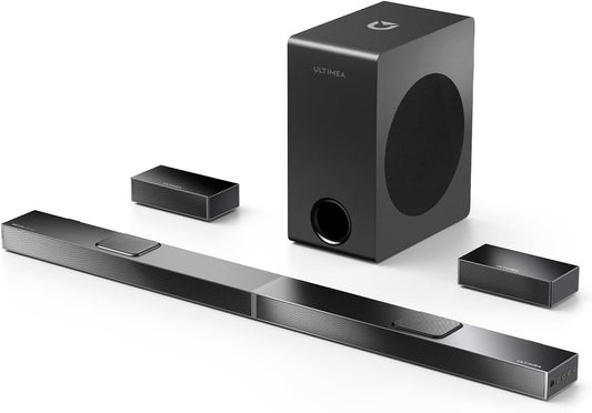 5.1.2 Dolby Atmos Soundbar for TV, 8" Wireless Subwoofer & Up-Firing Speakers, 4K HDR Surround Sound System for Home Theater, Nova S80 (2025 Upgraded Model)