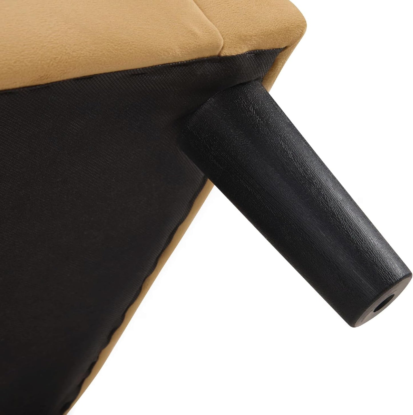 Accent Barrel Chair with Ottoman, Modern Comfy Armchair, Upholstered in Velvet, Reading Chair with Footrest, Contemporary Lounge for Living Room Bedroom Reading Room (Yellow)