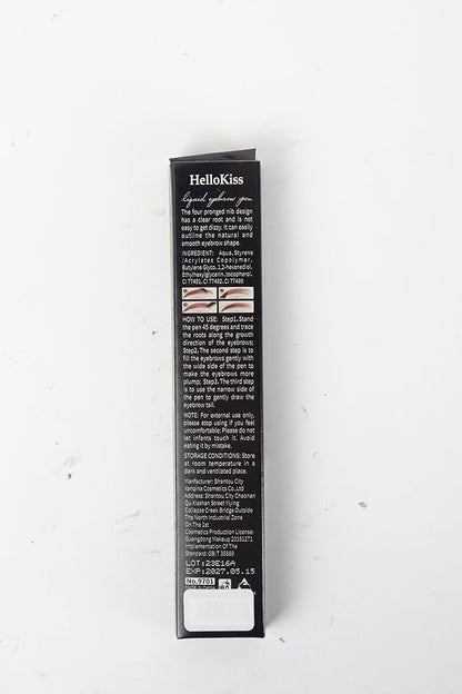 Eyebrow Pencil Dark Brown, Waterproof Microblade Eyebrow Pen 4 Fork Tip Pencils, Smudge Proof Brow Pen Long Lasting Liquid Brow Eyebrow Marker Pens that Looks Like Hair