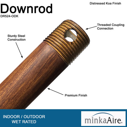 Minka-Aire 24 Inch Ceiling Fan Downrod - Dr524-Odk
