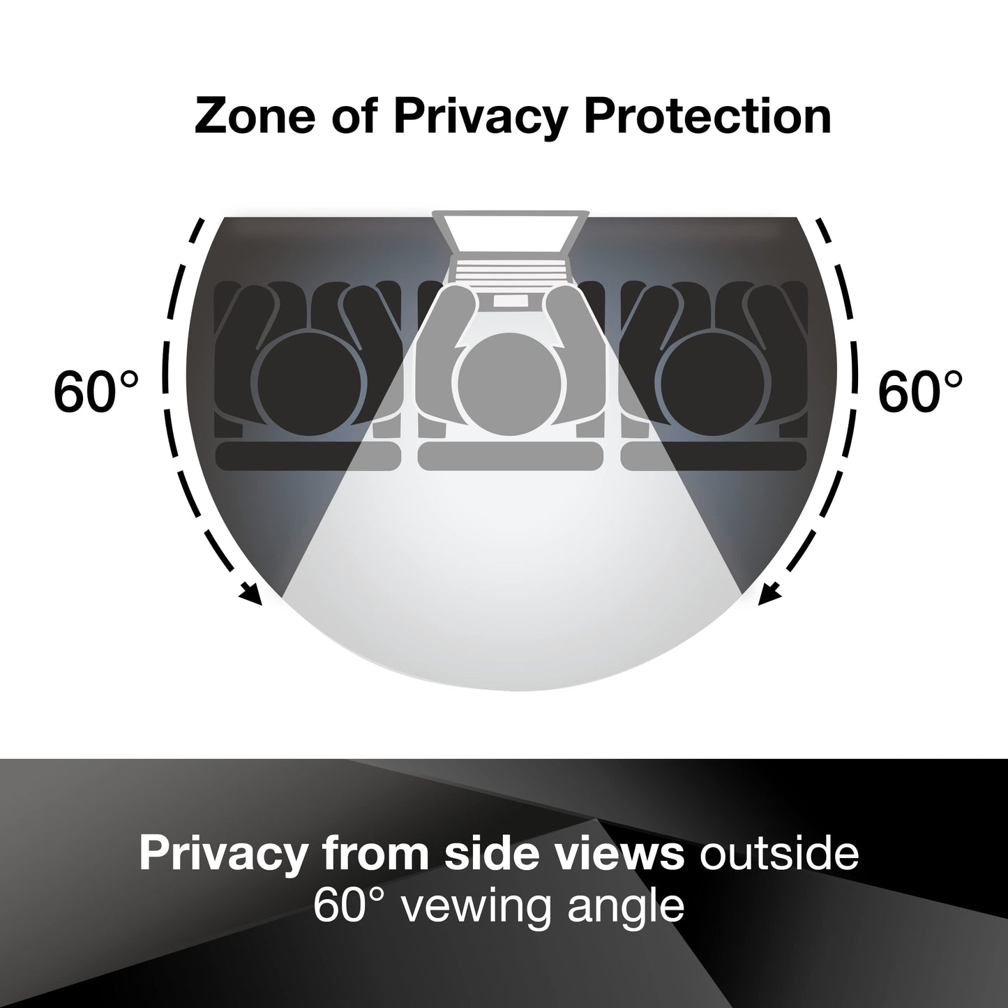 3M Privacy Filter For 12.5 Widescreen Laptop With Comply Attachment System (Pf125W9B),Black