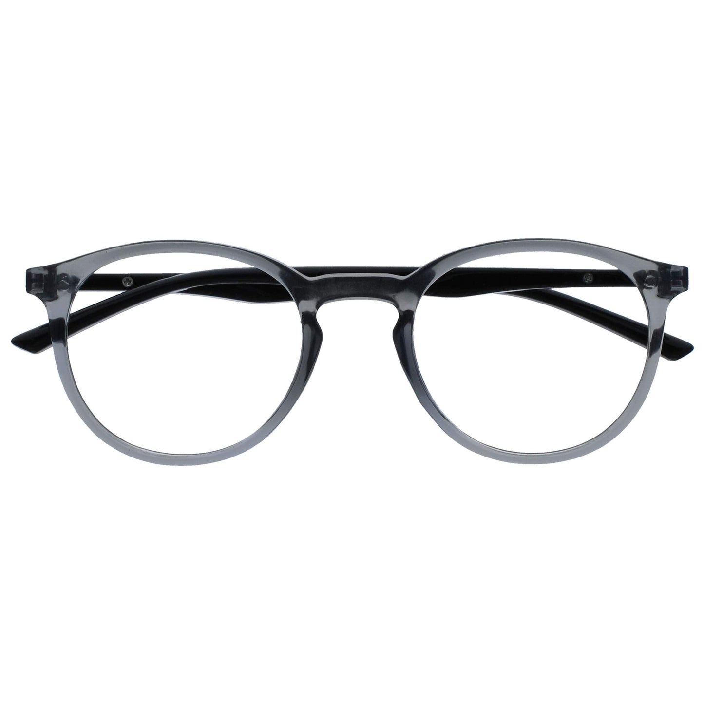 Opulize Met Blue Light Blocking Reading Glasses For Women Men, Slim Round Frame With Scratch Resistant And Spring Hinges, Comput