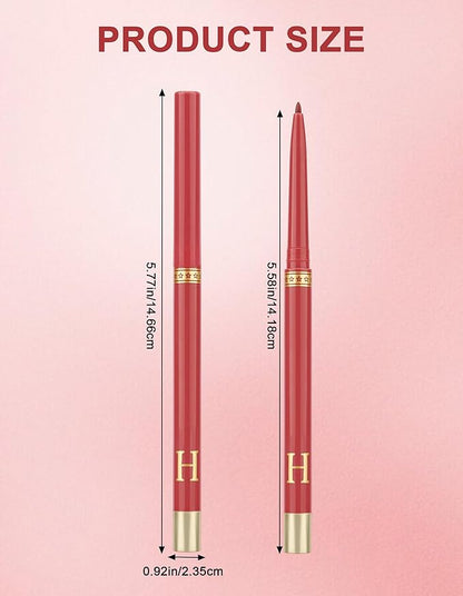 2PCS Burgundy Gel Eyeliner Pencil, Waterproof & Smudge Proof Eyeliner, Colorful Eyeliner Gel Pen, Soft and Smooth Texture, Hypoallergenic Eye Liner Pen Makeup for Women