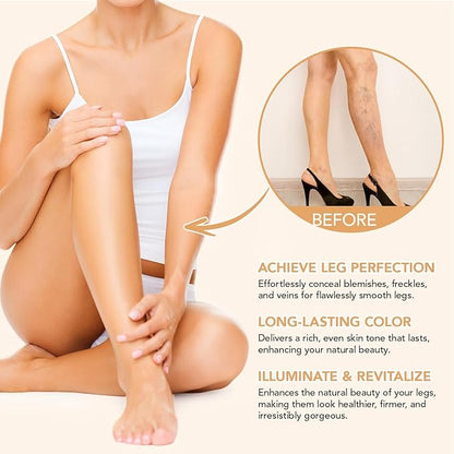 Leg Makeup Concealer, Leg Cream Waterproof Flawless Body Foundation Cream, Skin Tattoo Scars Concealer, Suitable for Natural, Healthy Skin Tones 100g