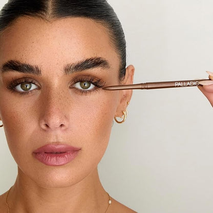 Palladio Retractable Waterproof Eyeliner, Richly Pigmented Color and Creamy, Slip Twist Up Pencil Eye Liner, Smudge Proof Long Lasting Application, All Day Wear, No Sharpener Required, Pure Black